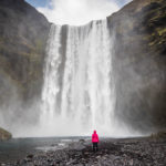 Wandbild Skogafoss Wasserfall Island
