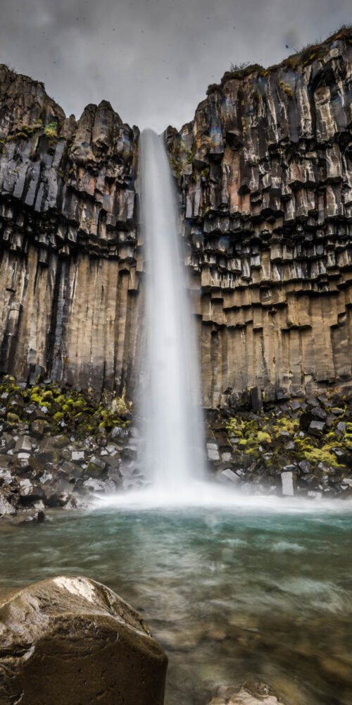 Wandbild Svartifoss Wasserfall Island