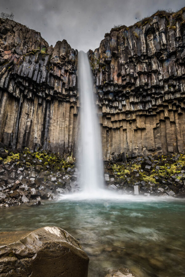Wandbild Svartifoss Wasserfall Island